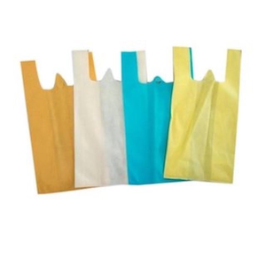 <b>Cheap</b> Shopping Clothing Packaging Reusable T-shirt w Cut Non-woven Vest Tote Portable Sando ECO <b>BAG</b> - Product Image 2