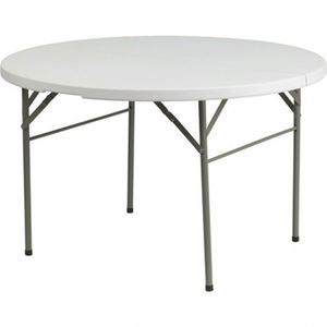 8 personas boda fiesta al aire libre 5 pies plástico banquete mesas redondas plegables Mesa Redonda plegable - Product Image 4