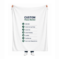 Vente en gros de couvertures en flanelle et polaire personnalisées avec logo, ODM OEM, faible MOQ, maquette gratuite, taille personnalisée, emballage, service porte-à-porte