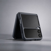Funda Protectora Resistente para Teléfono, Diseño Plegable, TPU+PC, a Prueba de Golpes, Transparente, Protección Anticaídas