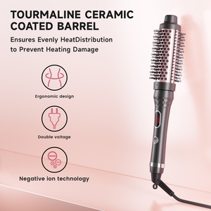 Fer à boucler électrique 2-en-1 double PTC chauffant en aluminium avec affichage LCD de la température, 5 réglages de température, pour usage hôtelier et domestique - Product Image 3