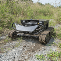 Tondeuse à gazon robotisée tout-terrain certifiée CE, tondeuse télécommandée, tondeuse à gazon autotractée à essence