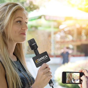 Comica HRM-S Palmare Microfono Giornalista Intervista Video Mic per il <span class=keywords><strong>iPhone</strong></span> Samsung S10 Huawei Smartphone Del Telefono - Product Image 4