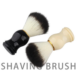 Brosse à raser manuelle à poils doux en nylon, manche en plastique, style ancien, pour savon à raser, crème moussante, pour salon de coiffure en Chine, vente chaude - Product Image 3