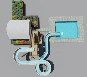 Tobogán de Piscina Personalizado en Existencia, Tobogán de Parque Acuático de <span class=keywords><strong>Segunda</strong></span> <span class=keywords><strong>Mano</strong></span> en Venta - Product Image 1