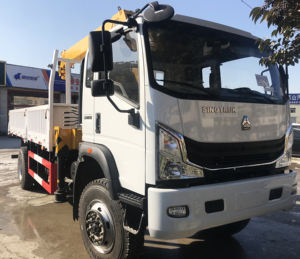 Sinotruk-camión todoterreno de 4x4, grúa plegable montada en camión - Product Image 6