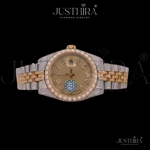 Indian Exporter Moissanite Diamond Quartz Watch Men Luminous Waterproof Sport Business <b>Wristwatch</b> Available For Sale - Product Image 6