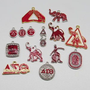 Pendentif de 2,8 cm pour collier, pendentifs de mode DIY, alphabet <span class=keywords><strong>grec</strong></span> Zeta Phi Beta - Product Image 1