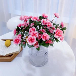 Artificial Rhododendron Bouquet 30cm-100cm High Simulation <b>Silk</b> Flower Home Decor Wedding Props - Product Image 2