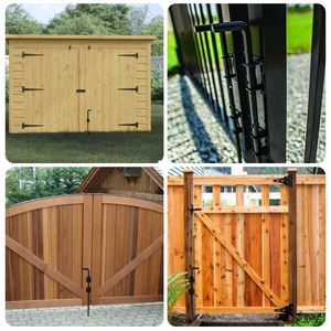 Varilla de sujeción de alta resistencia para cercas de madera, pernos de acero para cercas de madera, herrajes para portones de madera, pernos con acabado negro, anclaje para portones - Product Image 6