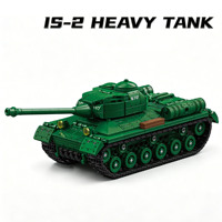 Modelo Militar del Tanque Pesado Soviético IS-2 de la Segunda Guerra Mundial, Bloques de Construcción de Plástico ABS, Juguete Educativo Histórico para Armar