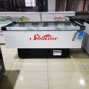 Lemari Pendingin Horizontal 2 Pintu Terbuka 1,3m dengan Pendinginan Langsung, Ukuran 1300*650*850mm, Freezer Supermarket dengan Pintu Kaca Kecil - Product Image 3