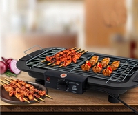 Barbecue Électrique Sans Fumée, Plaque Chauffante Électrique avec Table Hot Pot, Style Coréen, Grand Format d'Intérieur Facile à Nettoyer, Qualité Professionnelle