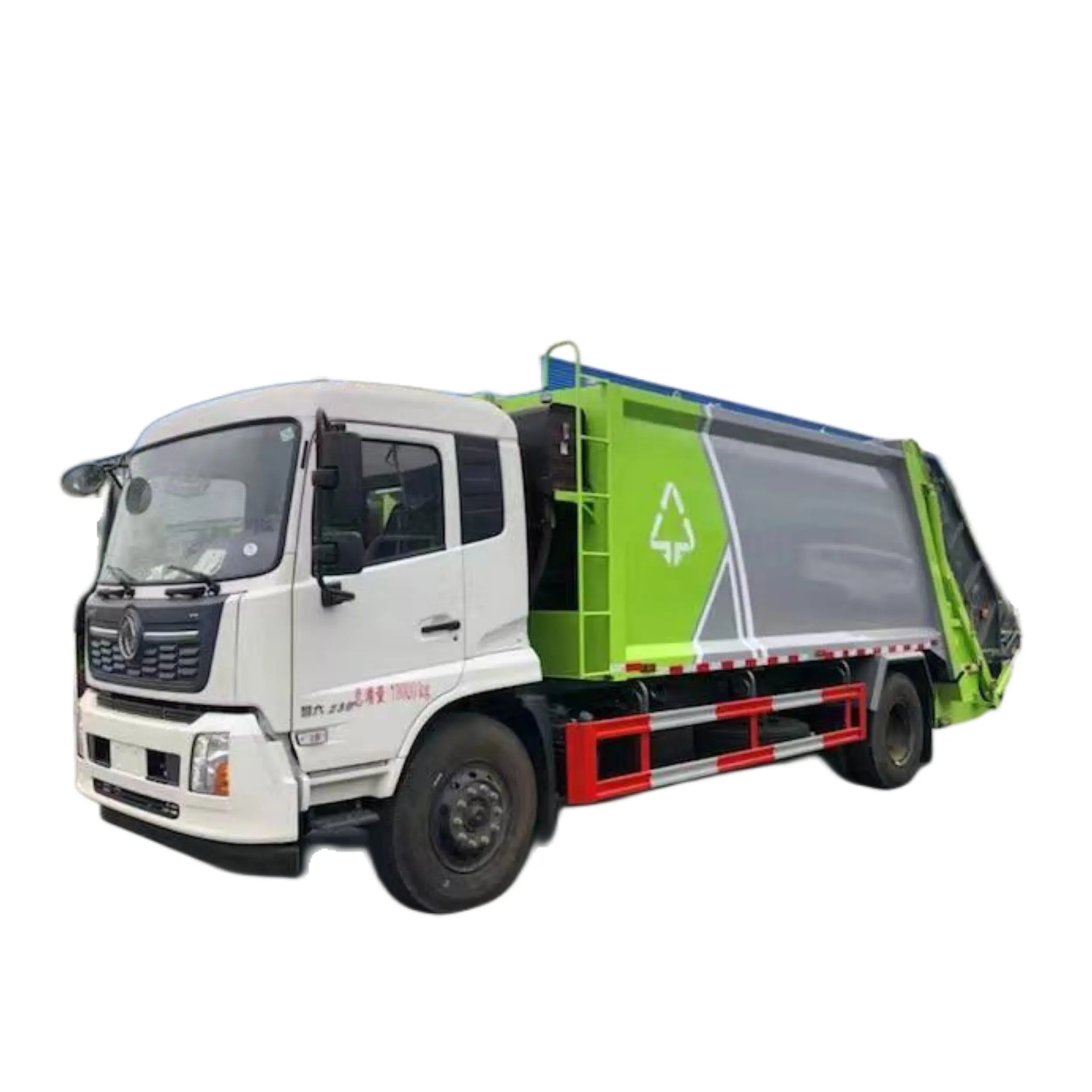 4x2 Dongfeng Tianjin 12 CBM arka asılı kova sanitasyon çöp kamyonu actor ktör tam otomatik operasyon çin'de satılık