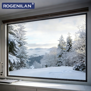 Fenêtres fixes en aluminium insonorisées minimalistes RICHOCEAN, vitrage double trempé, fenêtre panoramique du sol au <span class=keywords><strong>plafond</strong></span> - Product Image 4