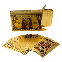 Cartes à jouer professionnelles personnalisées en plastique argenté et doré, imperméables, taille standard