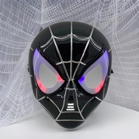 Masque intégral en PVC Meiteda LED Spiderman Panda, imprimé UV, motif personnalisé, tendance, fête, cosplay, remise de diplôme, Halloween