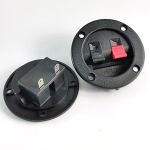 <span class=keywords><strong>Borne</strong></span> de connexion haut-parleur ronde 65 mm en ABS et laiton, type SpeakON 10A, à ressort, 2 voies, pour systèmes PA et home cinéma - Product Image 6