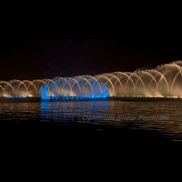 Fuente de Agua Musical con Garantía de 2 Años, Buen Precio, Puente de Agua con Luz LED que Cambia de Color, Control de Programa DMX512, Música