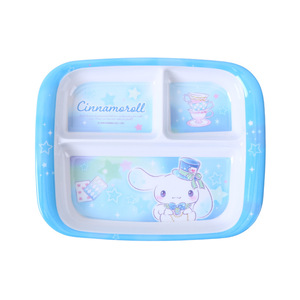 Wuhe Children's Tableware Set Divided Plates Bowl With Spoon Fork Cartoon Design For Baby Feeding Age 0 12 Months - Product Image 3