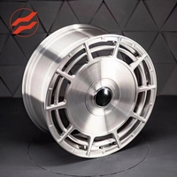Jantes en alliage forgé SW en stock 22X9 22X10.5 5x112 ARGENT BROSSÉ pour Rolls-Royce PHANTOM GHOST