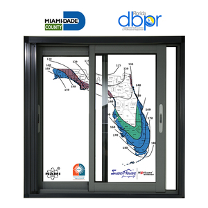 NOA NAMI MiamiDADE Florida Aluminium-Schiebefenster Schiebefenster schlagfeste Hurrikan-Glasfenster - Product Image 1