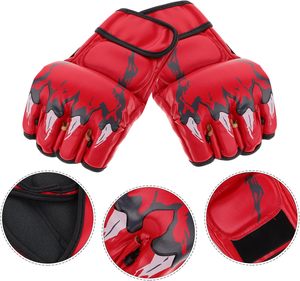 Gants de combat MMA CZFIT en gros, demi-doigts, épais, pour adultes, en PU, personnalisables, pour UFC et Sanda - Product Image 6