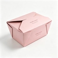 Boîte en papier jetable de qualité alimentaire personnalisée de 8, 16 et 32 oz pour nouilles, poulet frit, hamburgers, salades, emballage de livraison de restauration rapide