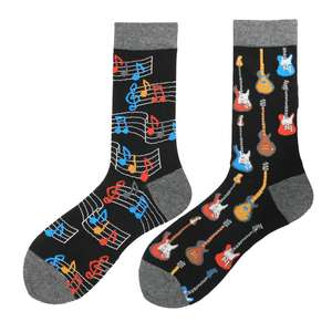 Chaussettes AB asymétriques, nouveauté, colorées, drôles, tendance, coton, Happy Men - Product Image 1