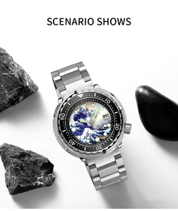 Montre de <span class=keywords><strong>plongée</strong></span> automatique pour hommes, haute qualité, Logo personnalisé, Oem 300M verre saphir Nh35 - Product Image 4