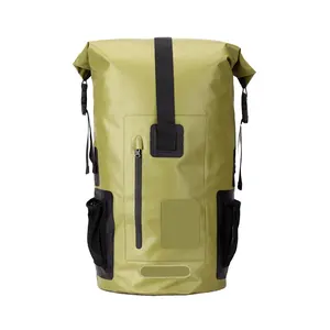 Waterproof Dry Bag IPX6 Grade Water Proof Recycled Dry Bag 500D Tarpaulin PVC Outdoor Black Camping Waterproof Bag Backpack