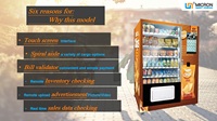 2025 nouveau réfrigéré 22 pouces écran tactile puces noix bouteille eau soda collations boissons distributeur automatique numérique à vendre
