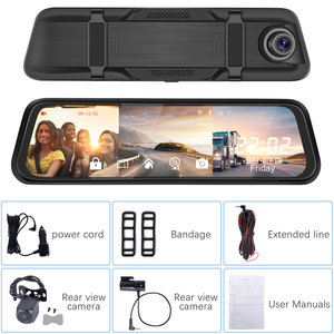Podofo 9.66 "IPS 3 렌즈 대시 캠 DVR WIFI HD 1440P 방수 운전 레코더 야간 투시경 내장 카메라/전면 + 후면 카메라 - Product Image 6