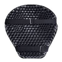 Coussin de siège de moto en mousse à mémoire de forme respirante en nid d'abeille, sur mesure, épaisseur 3,5 cm, noir, base de siège absorbant les chocs, 36,5x38 cm