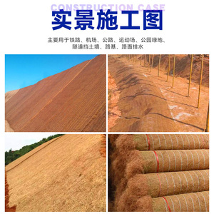 Coconut Fiber Grass Blanket Non Woven Geotextile For <b>Soil</b> Stabilization And Riverbank Protection Eco Friendly <b>Vegetation</b> Mat - Product Image 2
