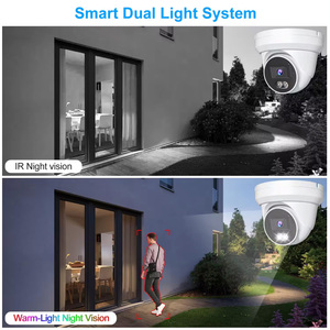 8MP PoE IP Camera tháp pháo thông minh ánh sáng kép ai phát hiện chuyển động được xây dựng trong âm thanh IR tầm nhìn ban đêm ngoài trời Camera An Ninh <span class=keywords><strong>H265</strong></span> + DWDR - Product Image 6