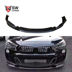 Carbon Front Stoßstangen lippe für BMW <span class=keywords><strong>X2</strong></span> F39 2019-2021 FRP Front stoßstange Splitter Lip Diffusor Cover Trim Body Kit - Product Image 1