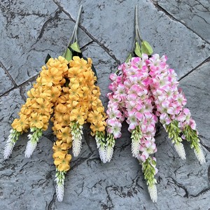 Flor artificial de seda de <span class=keywords><strong>Hyacinthus</strong></span> <span class=keywords><strong>Orientalis</strong></span> francesa de 5 tenedores para decoración de bodas, 2 unidades - Product Image 3