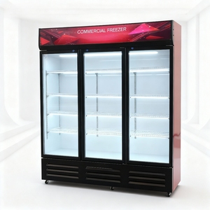 Réfrigérateur à boissons à température unique à refroidissement par compresseur direct, porte en verre, congélateur à boissons, réfrigérateur - Product Image 4