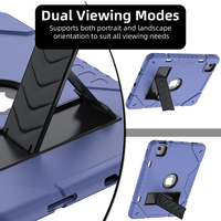 Casing Tablet Tahan Banting dengan Tali Pegangan dan Tali Bahu Berbahan Silikon untuk iPad Air 11 2024 M2