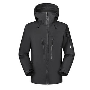 Giacca da moto impermeabile Casual di alta qualità con chiusura a cerniera autunno escursionismo scocca antipioggia cappotto taglie forti servizio per gli uomini - Product Image 1