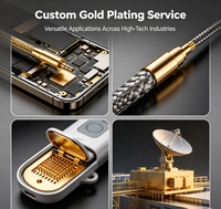 Service de placage or sur mesure |   Pièces métalliques de précision OEM, placage de haute qualité, connecteurs, contacts, fil EDM, placage or