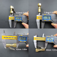 Vanne de gonflage de pneu de camion en laiton à flux fermé robuste avec clip Seapeng DP-A01