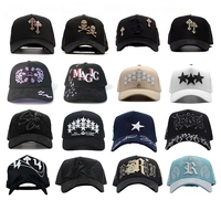 Gorra de Béisbol de 5 Paneles de Gamuza, Modelo 100% Original, Calidad OEM ODM, Gorras de Béisbol Personalizadas X El Mago, Gorras con Barba Dorada