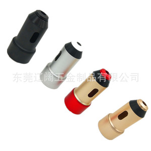 Carcasa de aluminio mecanizada en torno CNC para cargador de coche, 150 mm de diámetro máximo, puerto USB tipo A dual, encendedor de cigarrillos, fabricación personalizada - Product Image 3