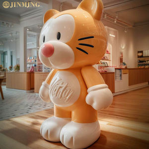 Figurine di scultura in fibra di vetro del fumetto, sculture astratte del topo e dodici ornamenti di scultura dello zodiaco cinese - Product Image 5