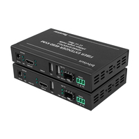 Bitvisus Audio Video & Pencahayaan Profesional untuk 2.0 HDCP 2.2 KVM Extender Serat Optik Kecepatan Tinggi 10.2Gbps 4K60Hz