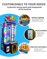 Máquina de Juego Híbrida para Centro de Entretenimiento Familiar con Redención de Boletos y Premios, Salida Dual, Premio Instantáneo, Apilable, Operada con Monedas, para Arcade