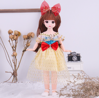 Ensemble de poupées miniatures en plastique de haute qualité de 30 cm pour filles - Figurine de princesse réaliste, jouet de poupée, cadeau d'anniversaire