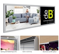 Affiches murales lumineuses, présentoirs à LED, boîtes lumineuses à clipser, enseignes extérieures